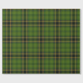 Groen Goud Tartan Plaid Cadeaupapier (Vlak)