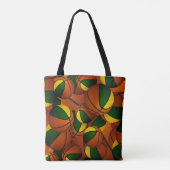 Groen Goud Team Kleuren Basketbal Coach Tote Bag (Achterkant)