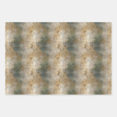 Groen goud tropische bladeren inpakpapier vel (Voorkant)