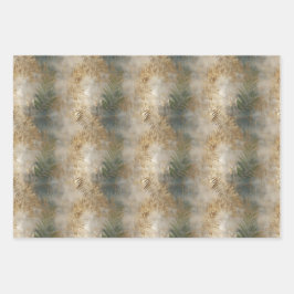 Groen goud tropische bladeren inpakpapier vel