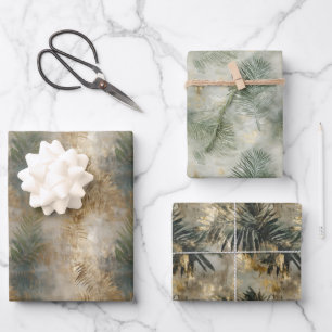 Groen goud tropische bladeren inpakpapier vel