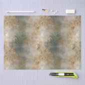 Groen goud tropische bladeren tissuepapier (Craft)