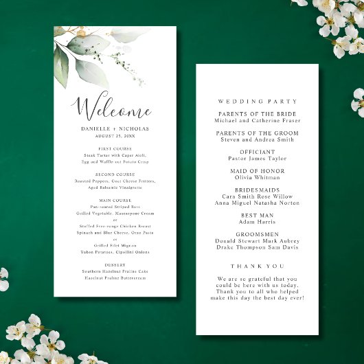 Groen Goud Tuin Huwelijksprogramma