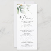 Groen Goud Tuin Huwelijksprogramma (Voorkant)