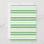 Groen goud Waterverf Botanisch Baby shower Kaart (Achterkant)