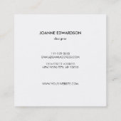 Groen goud waterverf spatten professionele spetter vierkante visitekaartje (Achterkant)