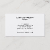 Groen goud waterverf spatten professionele spetter visitekaartje (Achterkant)