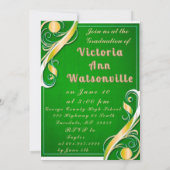 Groen Goud Wit Afstuderen 2025 Kaart (Achterkant)