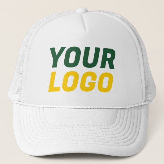 Groen, Goud, & Wit CUSTOM Trucker Pet (Voorkant)