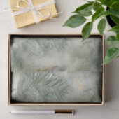 Groen Goud Wit Tropisch Bladeren Tissuepapier (Geschenk)