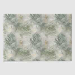 Groen Goud Wit Tropisch Bladeren Tissuepapier