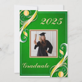 Groen Goud Witte Afstuderen Kaart