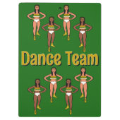 Groen Goud Witte Danser #1 Klembord (Achterkant)