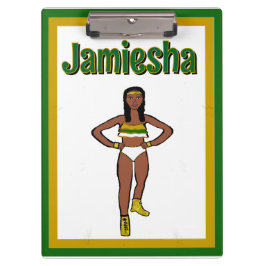 Groen Goud Witte Danser #1 Klembord