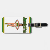 Groen Goud Witte Danser #2 Bagagelabel (Voorkant horizontaal)