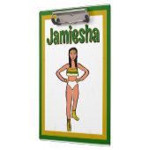 Groen Goud Witte Danser #2 Klembord (Links)