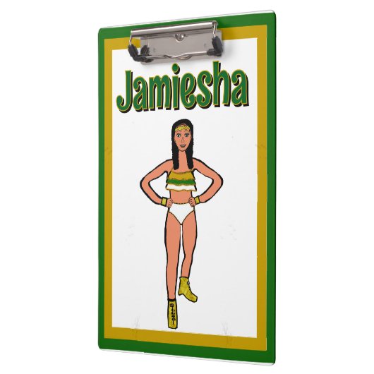 Groen Goud Witte Danser #2 Klembord (Links)