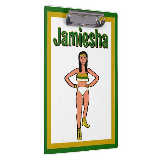 Groen Goud Witte Danser #2 Klembord (Rechts)