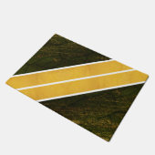 Groen Goud Witte Lijnen Deurmat (Schuin)
