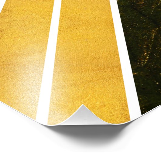 Groen Goud Witte Lijnen Foto Afdruk (Hoek)