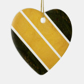 Groen Goud Witte Lijnen Keramisch Ornament (Rechts)