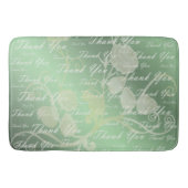 groen, goud, zilver, dank + jou, bloemen, bloem, badmat (Voorkant)