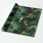 Groen Goud Zuidwest Koeienhuid Cadeaupapier (Uitgerold)