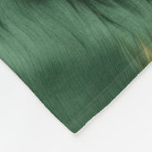 Groen Goud Zuidwest Koeienhuid Fleece Deken (Hoek)