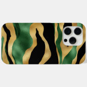 Groen Goud Zwart Glitter Golven Case-Mate iPhone Case (Achterkant (horizontaal))