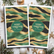 Groen Goud Zwart Glitter Golven