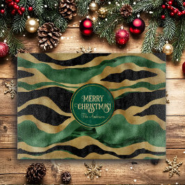 Groen Goud Zwart Glitter Golven Snijplank