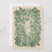 Groen goudblauw Vrijgezellenfeest Kaart (Achterkant)