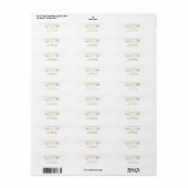 Groen Goudd Hart Trouw Retouradres Etiket (Full Sheet)