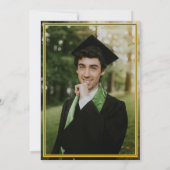 Groen/gouden afdichting Cowboy Boot Arrangement Kaart (Achterkant)