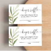 groen gouden baby shower luier verloting kaarten