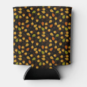 GROEN & GOUDEN BLADEREN MET ORANJE EIKELS BLIKJESKOELER (Voorkant)