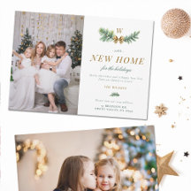 Groen Gouden Boog Bewegende Familie Monogram 2 Fot