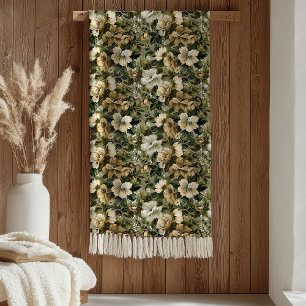 Groen Gouden Deken Pastel Botanische Cottage Sfeer
