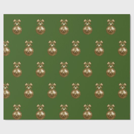 Groen & Gouden Document Cadeaupapier (Vlak)