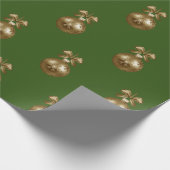 Groen & Gouden Document Cadeaupapier (Hoek)