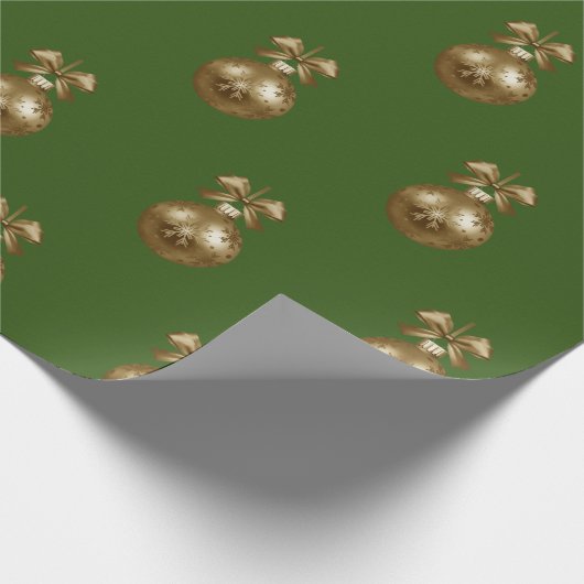 Groen & Gouden Document Cadeaupapier (Hoek)