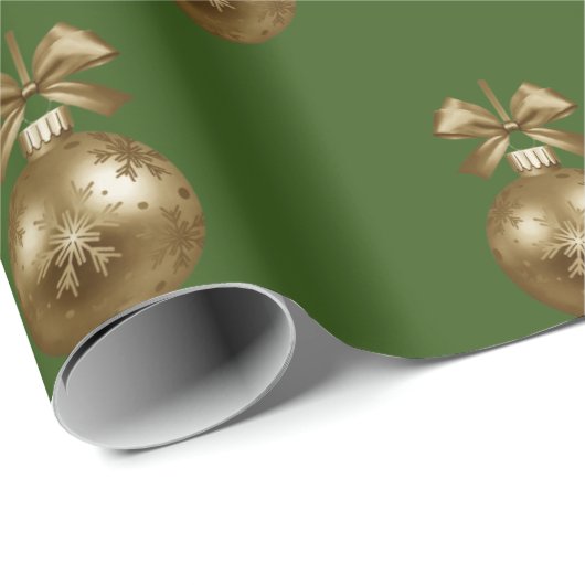 Groen & Gouden Document Cadeaupapier (Rol Hoek)