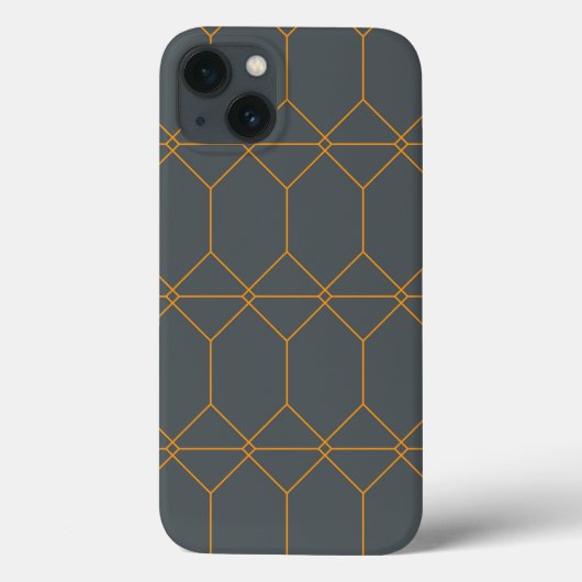 Groen, gouden, eenvoudig, retro, elegante illustra Case-Mate iPhone case (Achterkant)