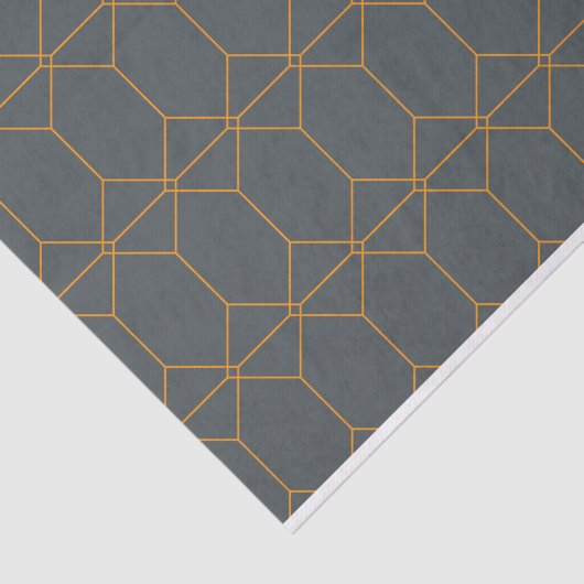 Groen, gouden, eenvoudig, retro, elegante illustra tissuepapier (Detail)