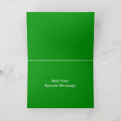 Groen Gouden Fotokaart Folie Feestdagenkaart (Binnenlaag)