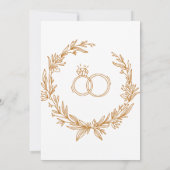 Groen & Gouden Geometrisch – Laten we het vieren  Kaart (Achterkant)