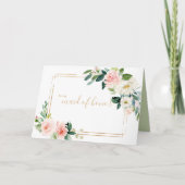 Groen & Gouden Geometrische Dankjewel van de Getui Bedankkaart (Voorkant)