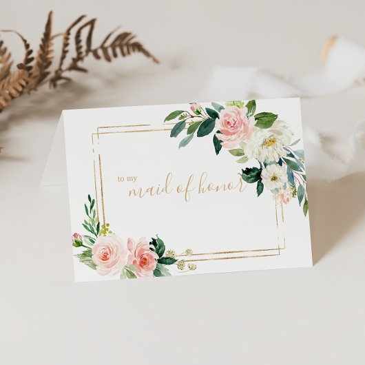 Groen & Gouden Geometrische Dankjewel van de Getui Bedankkaart