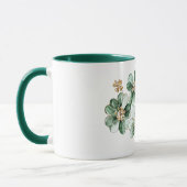 Groen Gouden Glitter Klaver St. Patrick's Dag Mok (Links)
