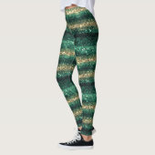 Groen Gouden Glitzy St. Patrick's Day Glitter Leggings (Links)